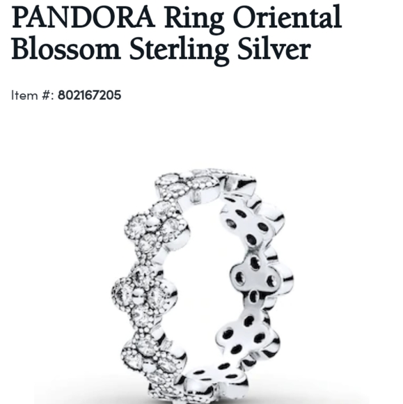 Pandora Jewelry - Authentic Pandora Oriental blossom ring SALE